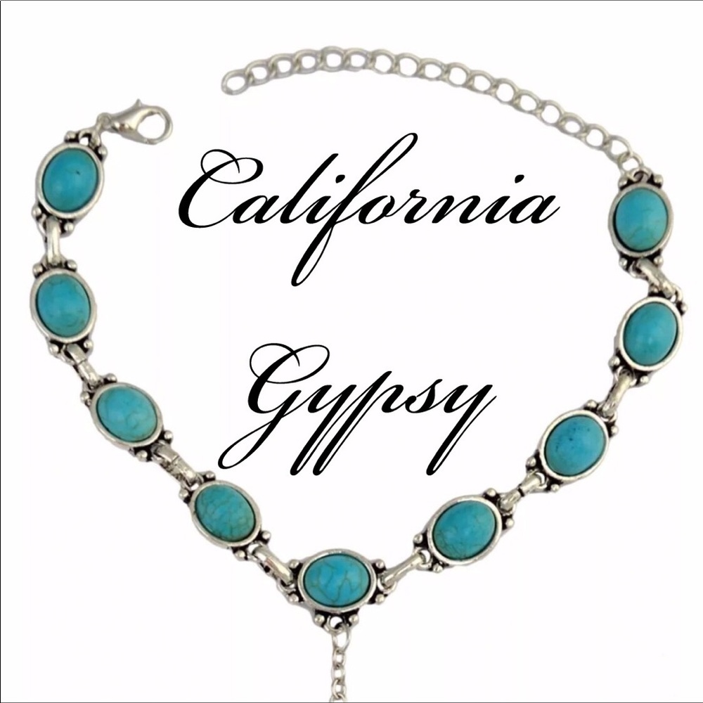 Festival hippie boho turquoise anklets🌈 - Picture 3 of 4